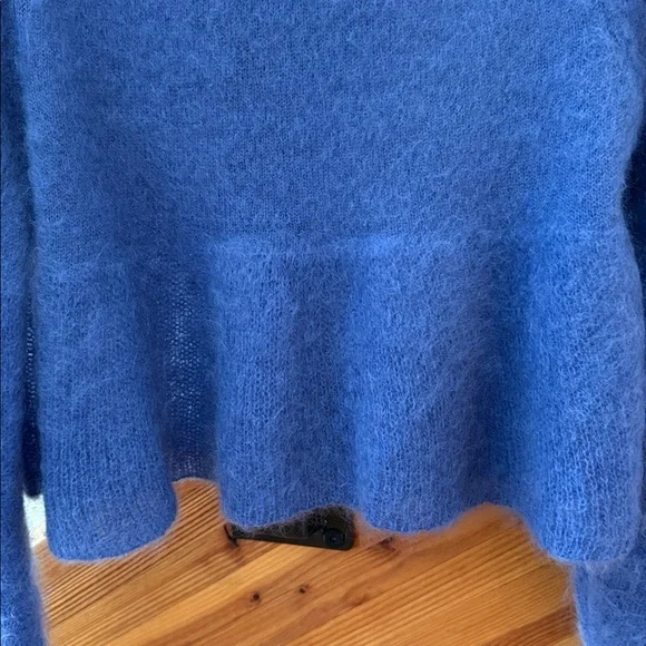 Loewe Mohair Polo Sweater Blue Size S - Picture 9 of 15
